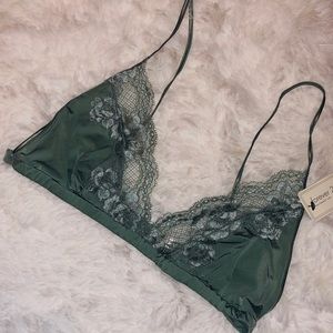 Green (Sage) Lace Bralette